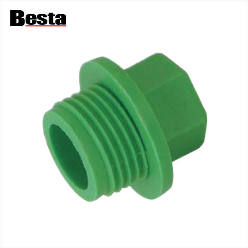 PPR Plastic Fitting Thread Plug – srieginių kamščių įvedimas